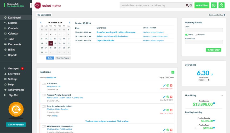 screenshot of Rocket Matter